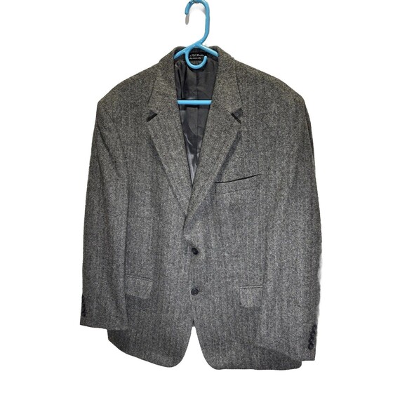 Gianfranco Ruffini Italy Mens Sport Coat Size 44R Herringbone Tweed Camel Hair - Picture 1 of 16